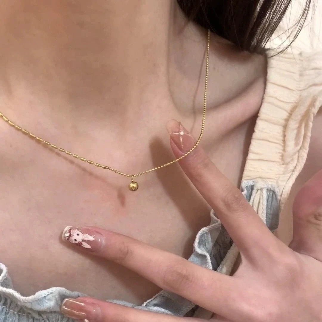 18K Gold Beaded Jewelry Set