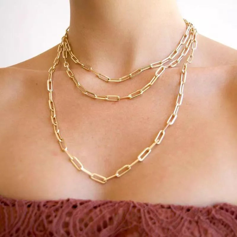 Filled Paper Clip Chain