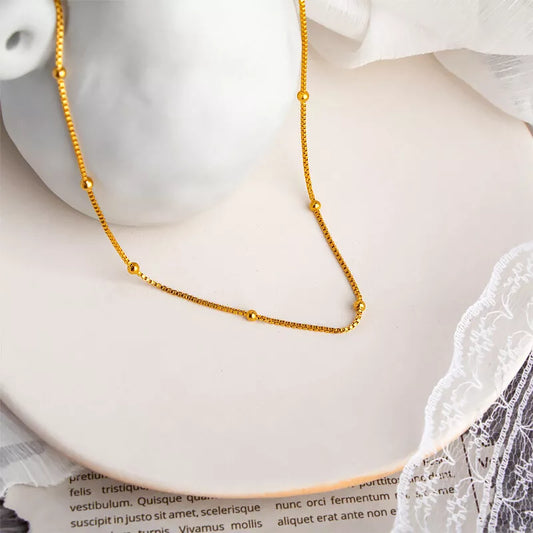 Stainless Steel Box Chain Necklace