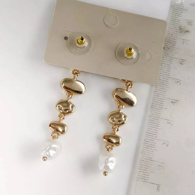 Chicos 62mm Faux Pearl Drop Earrings