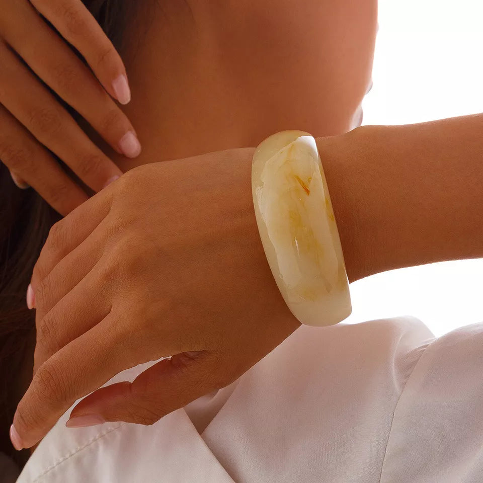 Clear Acrylic Cuff – 30MM Wide Bracelet