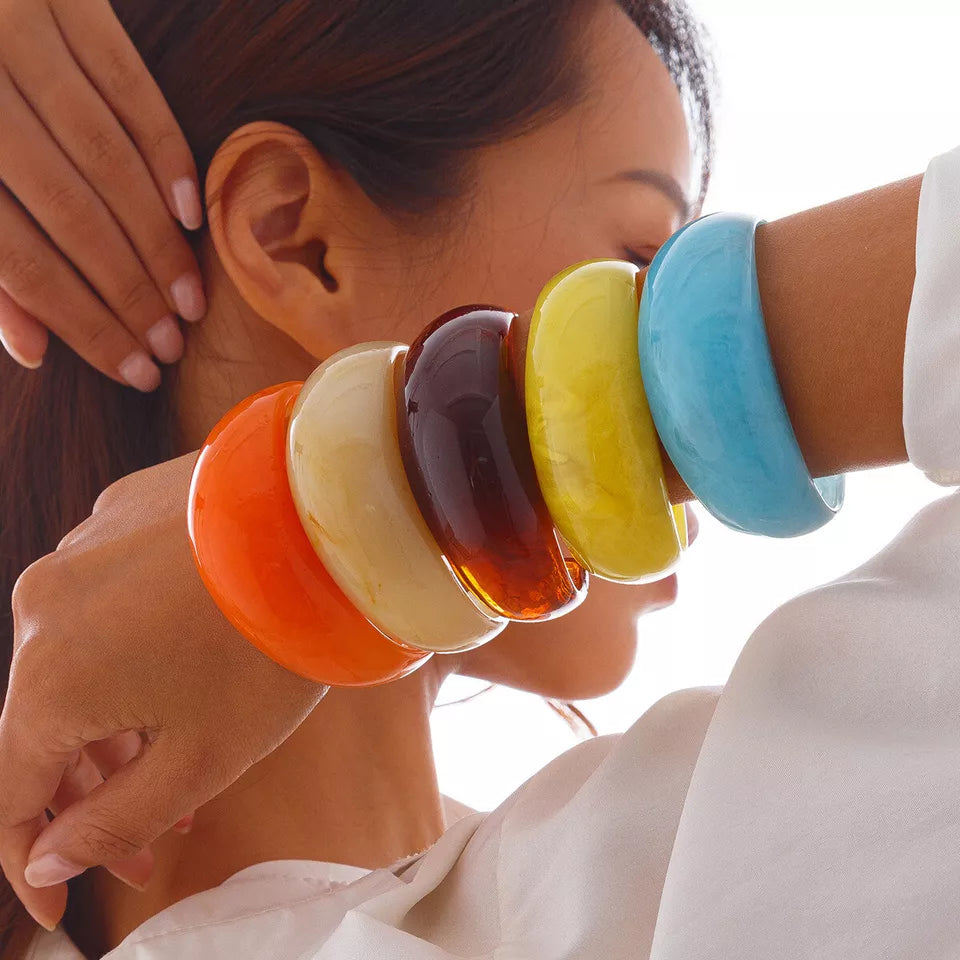 Clear Acrylic Cuff – 30MM Wide Bracelet