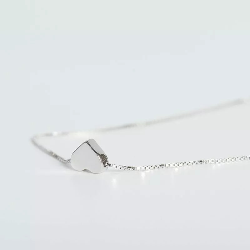 Silver Heart Pendant Necklace